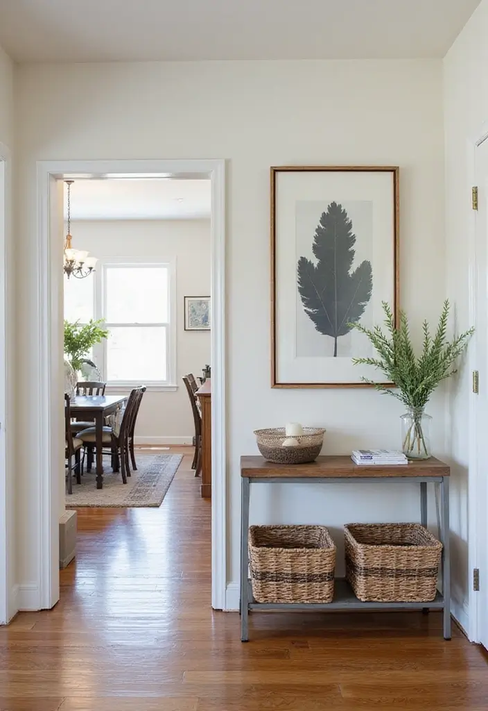 28 Open Concept Living Room and Dining Room Layouts That Work 23 28 Open Concept Living Room and Dining Room Layouts That Work - 23. Functional Entryway Solutions