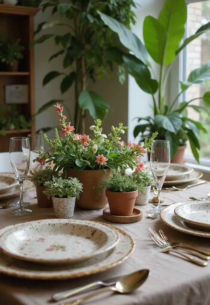 28 Stunning Decorating Dining Room Table Ideas for Any Season - 22. Nature-Inspired Botanicals