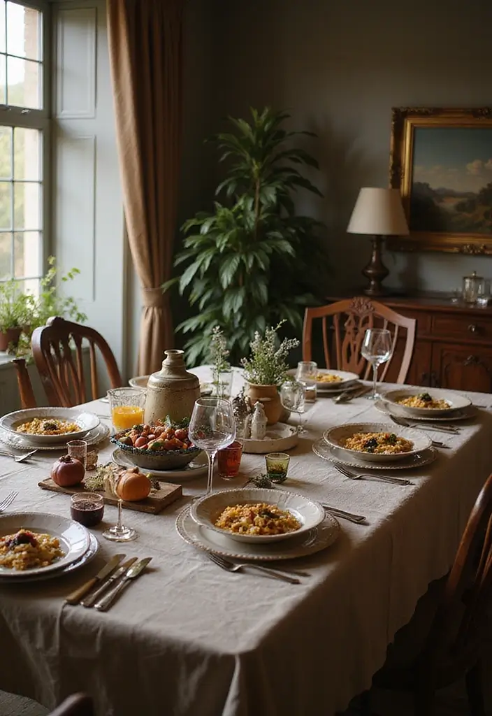 28 Stunning Decorating Dining Room Table Ideas for Any Season - 24. Traditional Family Heirlooms