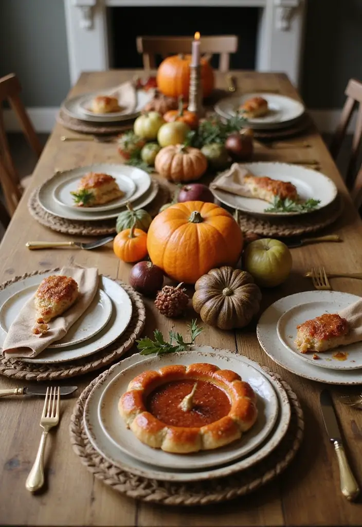 28 Stunning Decorating Dining Room Table Ideas for Any Season - 28. Seasonal Harvest Showcase