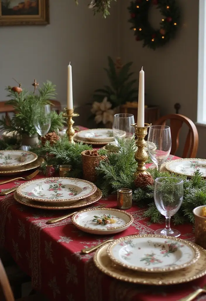 28 Stunning Decorating Dining Room Table Ideas for Any Season - 4. Festive Touches for Winter Holidays