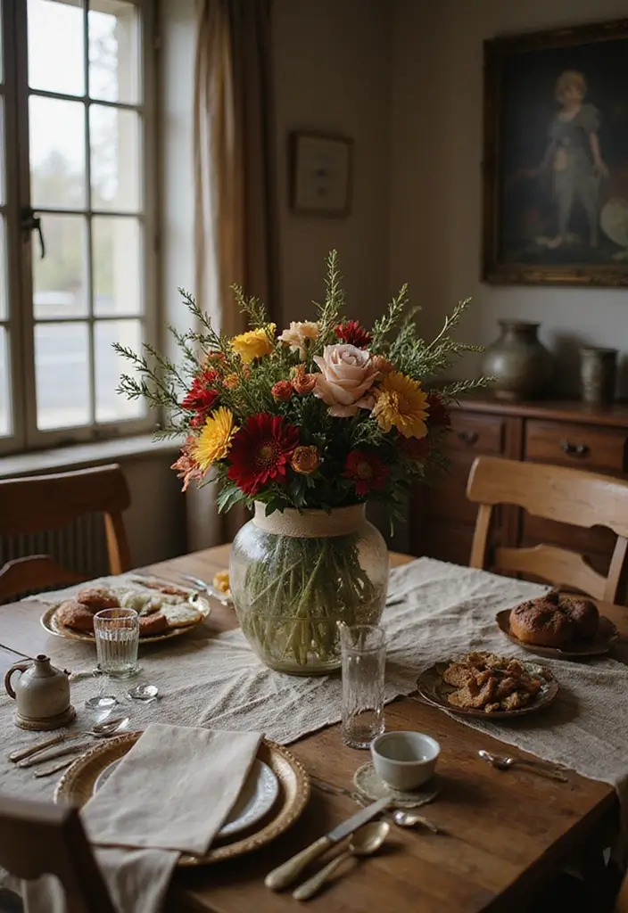 28 Stunning Decorating Dining Room Table Ideas for Any Season - 8. Vintage Charm with Antique Finds