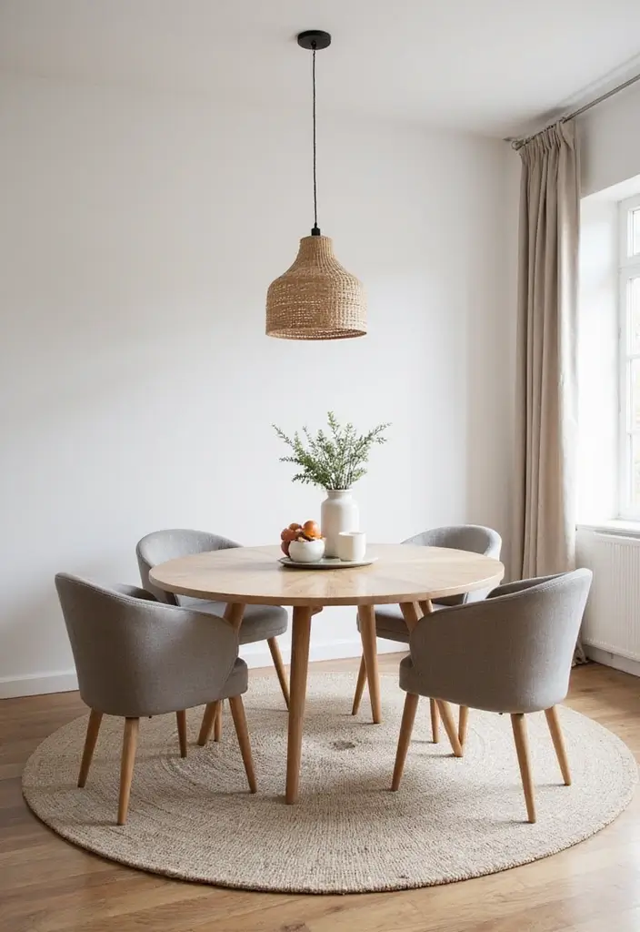 29 Boho Dining Room Styles That Feel Cozy and Eclectic - 21. Embracing Minimalism