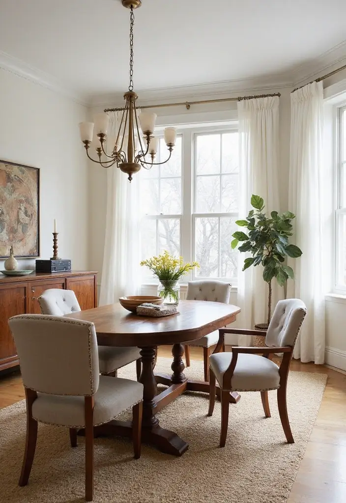 29 Casual Dining Room Ideas Perfect for Everyday Living 9 29 Casual Dining Room Ideas Perfect for Everyday Living - 10. Transitional Style
