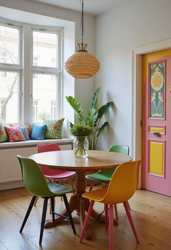 29 Casual Dining Room Ideas Perfect for Everyday Living 19 29 Casual Dining Room Ideas Perfect for Everyday Living - 20. Bright Accents