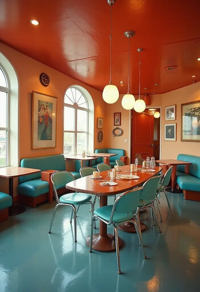 29 Casual Dining Room Ideas Perfect for Everyday Living 20 29 Casual Dining Room Ideas Perfect for Everyday Living - 21. Retrofuturistic Style