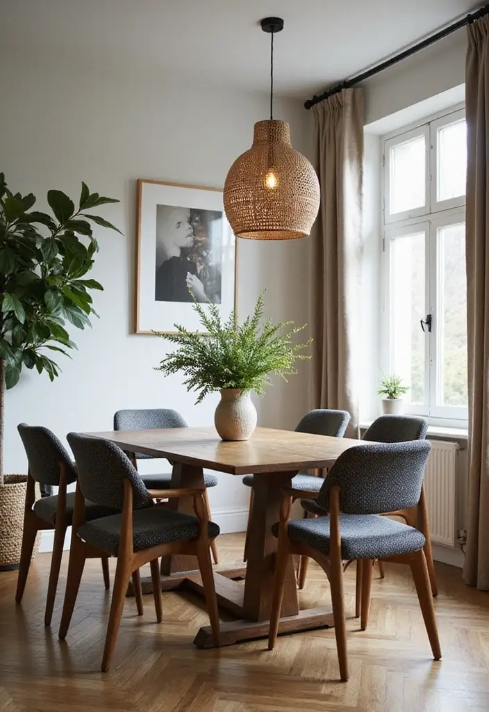 29 Casual Dining Room Ideas Perfect for Everyday Living 22 29 Casual Dining Room Ideas Perfect for Everyday Living - 23. Hang Them High