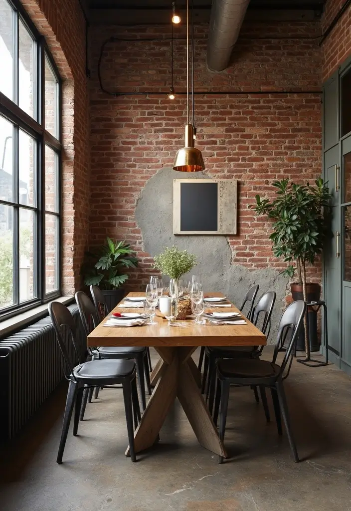 29 Contemporary Dining Room Styles That Feel Fresh - 13. Industrial Chic