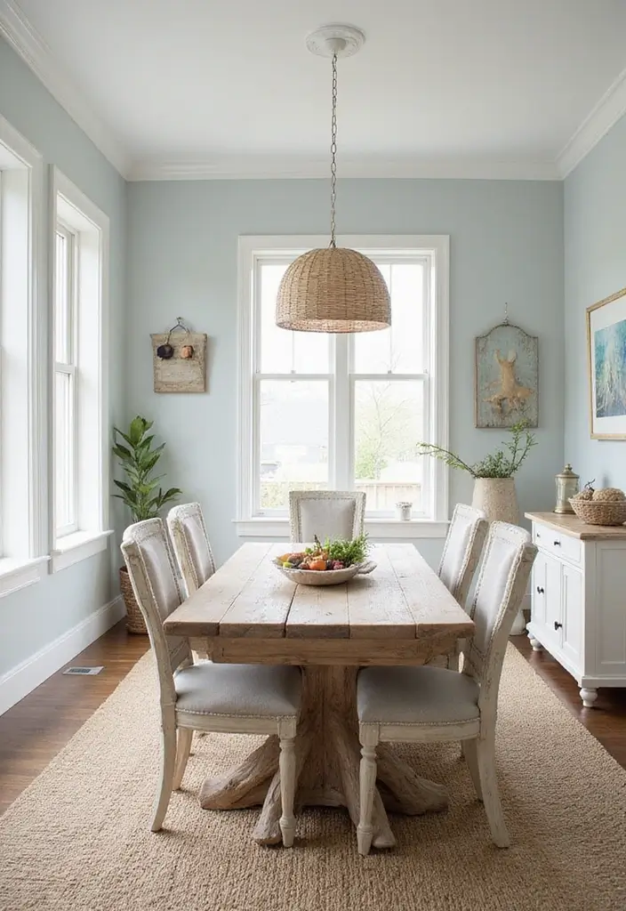 29 Contemporary Dining Room Styles That Feel Fresh - 14. Coastal Inspired