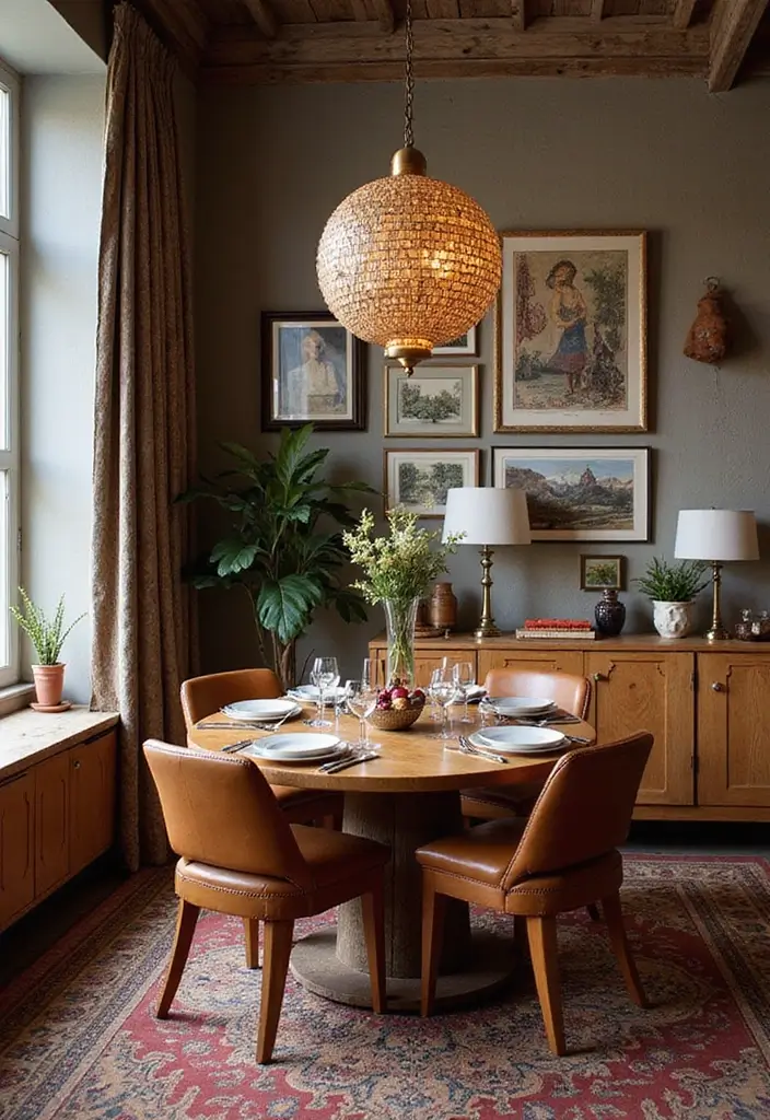 29 Contemporary Dining Room Styles That Feel Fresh - 25. Cultural Inspirations