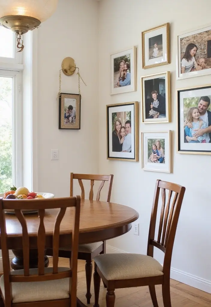 29 Contemporary Dining Room Styles That Feel Fresh - 29. Personalized Wall Art