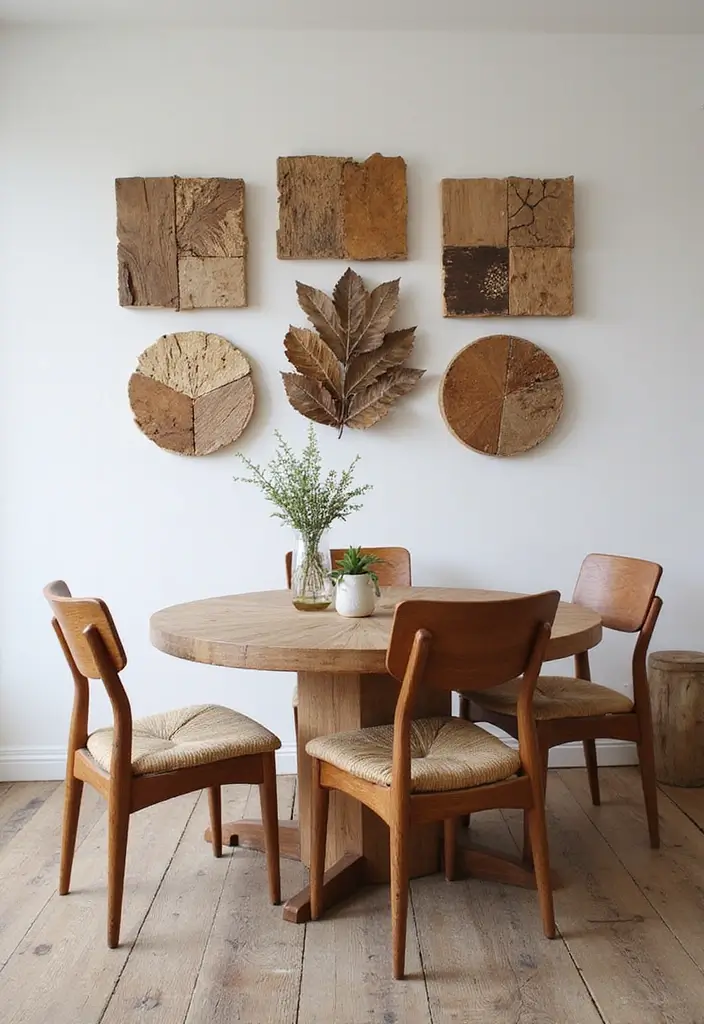 29 Dining Room Decoration Tricks to Refresh Instantly 5 29 Dining Room Decoration Tricks to Refresh Instantly - 5. Creative Wall Art