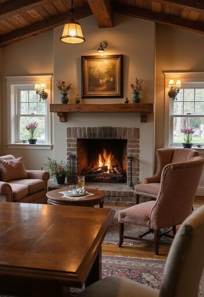 29 Dining Room Ideas That Instantly Upgrade Your Home - 24. Cozy Fireplaces