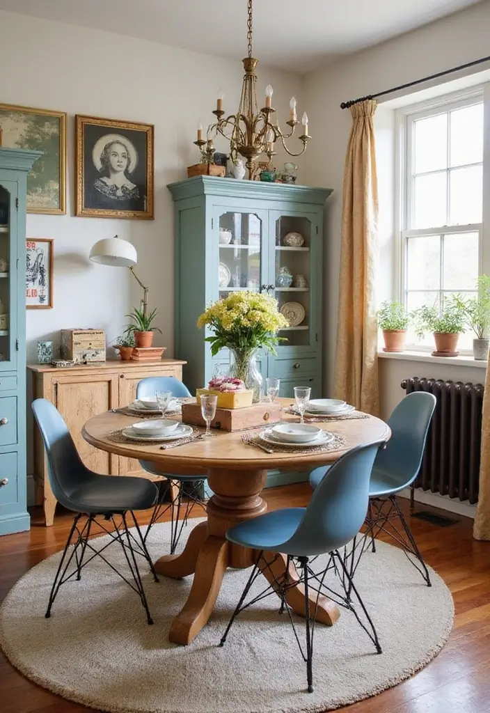 29 Dining Room Ideas That Instantly Upgrade Your Home - 8. Upcycled Decor