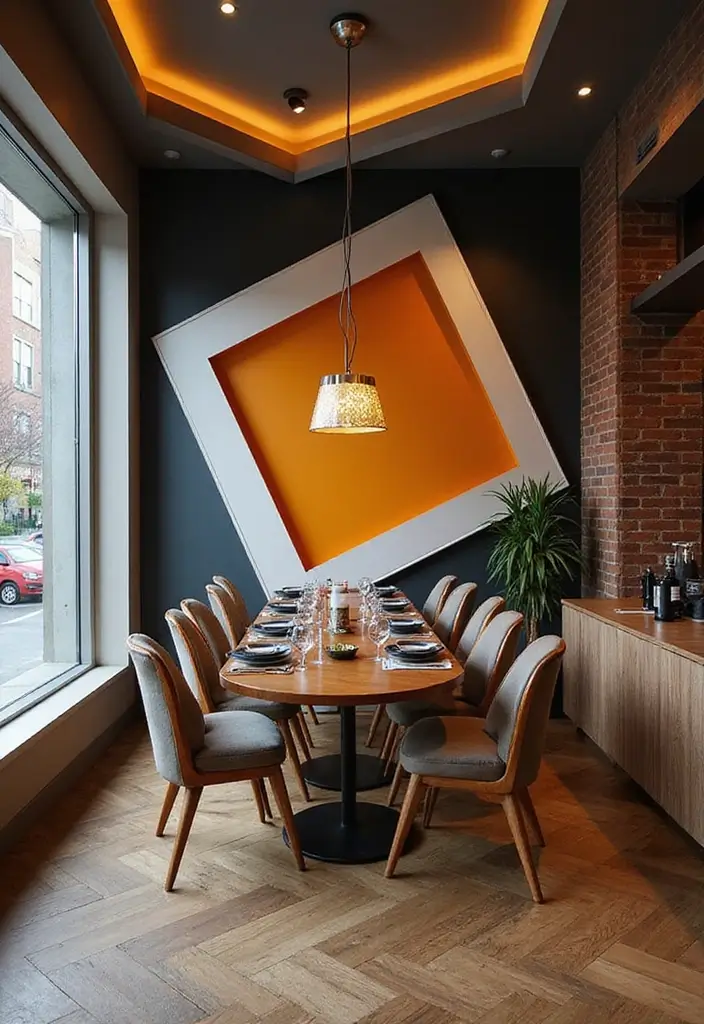 29 Dining Room Molding Ideas That Add Dimension 10 29 Dining Room Molding Ideas That Add Dimension - 10. Geometric Molding