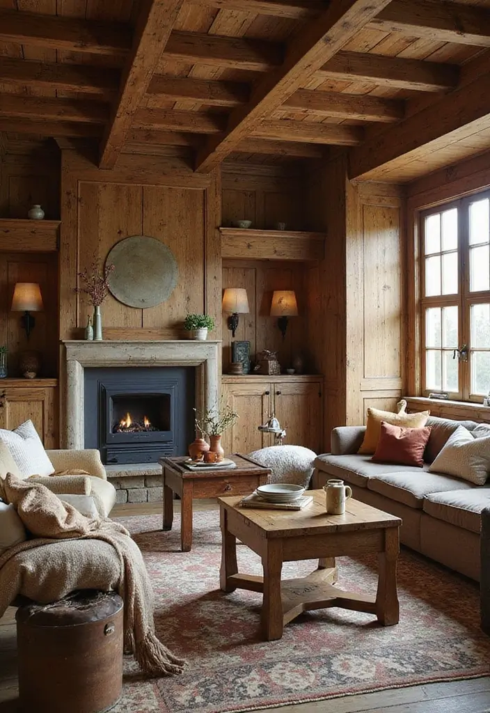 29 Dining Room Molding Ideas That Add Dimension 11 29 Dining Room Molding Ideas That Add Dimension - 11. Rustic Timber Molding