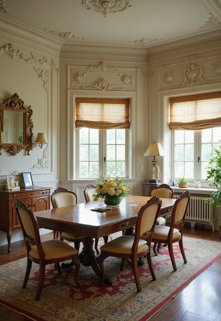 29 Dining Room Molding Ideas That Add Dimension 13 29 Dining Room Molding Ideas That Add Dimension - 13. Vintage Molding Designs