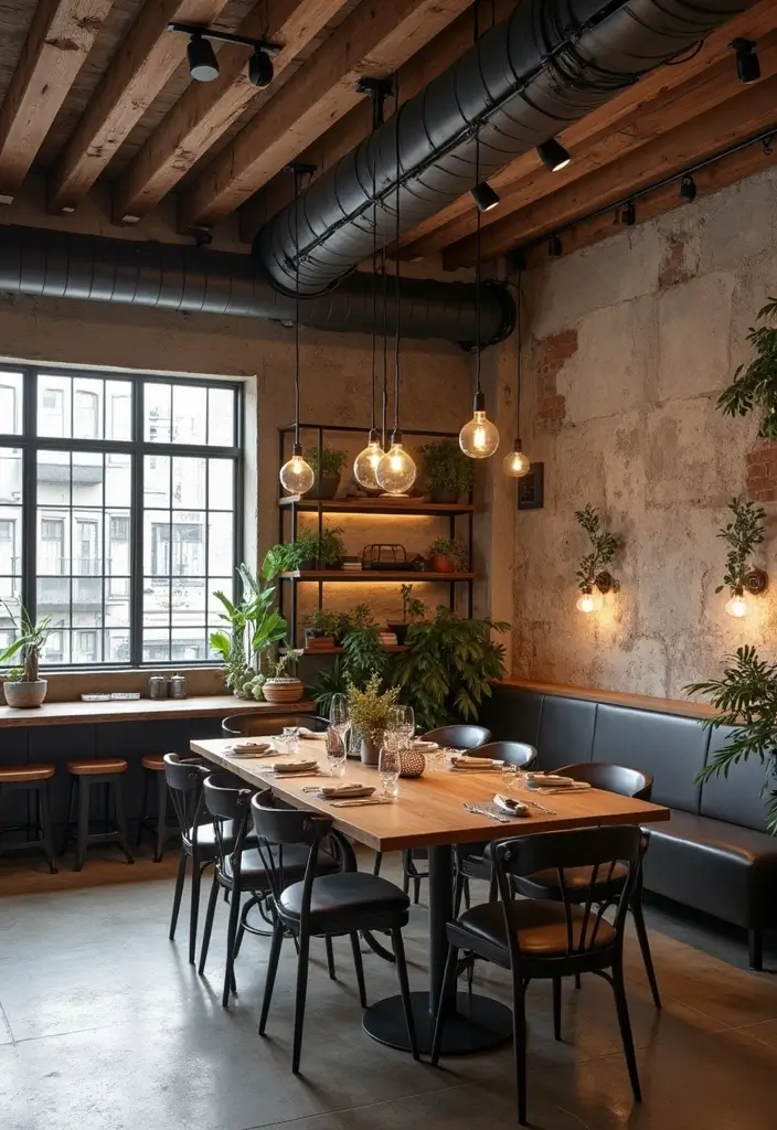 29 Dining Room Molding Ideas That Add Dimension 17 29 Dining Room Molding Ideas That Add Dimension - 17. Industrial Molding Styles