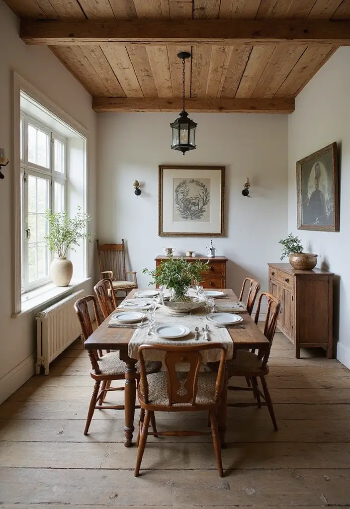 29 Dining Room Molding Ideas That Add Dimension 18 29 Dining Room Molding Ideas That Add Dimension - 18. Rustic Farmhouse Molding