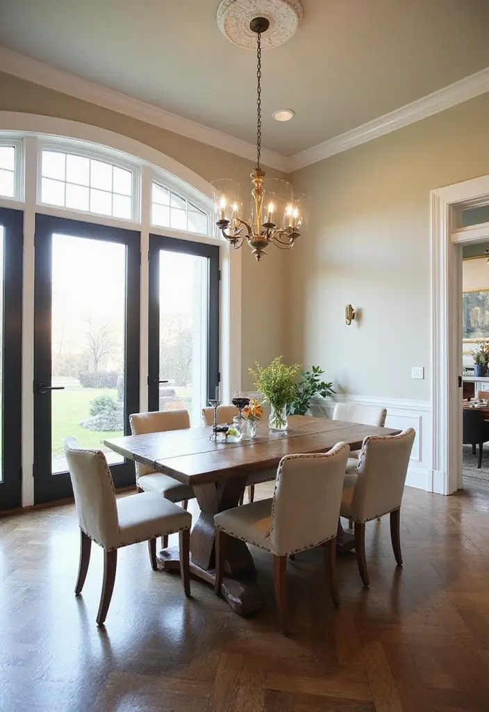 29 Dining Room Molding Ideas That Add Dimension 19 29 Dining Room Molding Ideas That Add Dimension - 19. Transom Molding