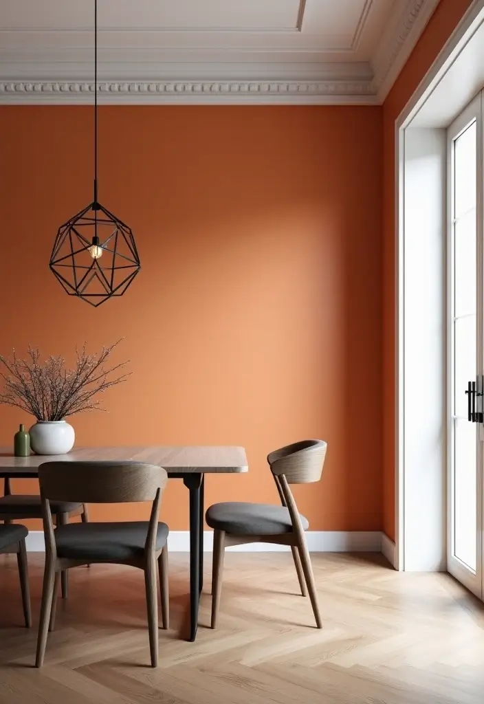 29 Dining Room Molding Ideas That Add Dimension 2 29 Dining Room Molding Ideas That Add Dimension - 2. Modern Flat Crown Molding