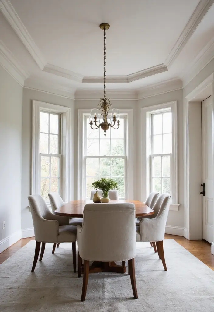 29 Dining Room Molding Ideas That Add Dimension 21 29 Dining Room Molding Ideas That Add Dimension - 21. Softly Curved Molding