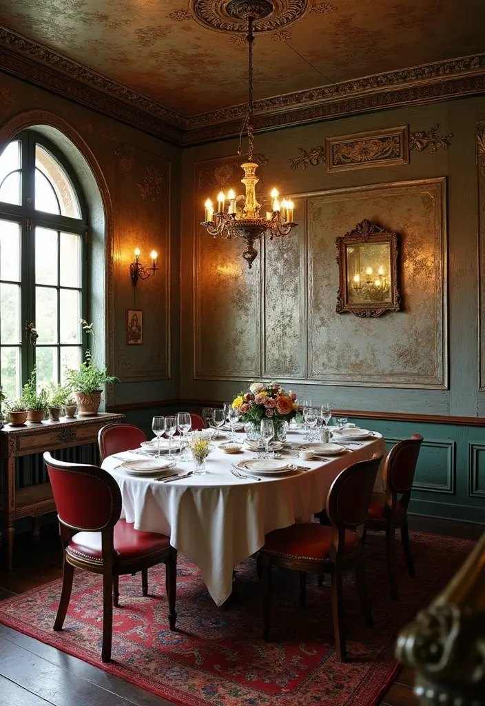 29 Dining Room Molding Ideas That Add Dimension 25 29 Dining Room Molding Ideas That Add Dimension - 25. Vintage Tin Molding