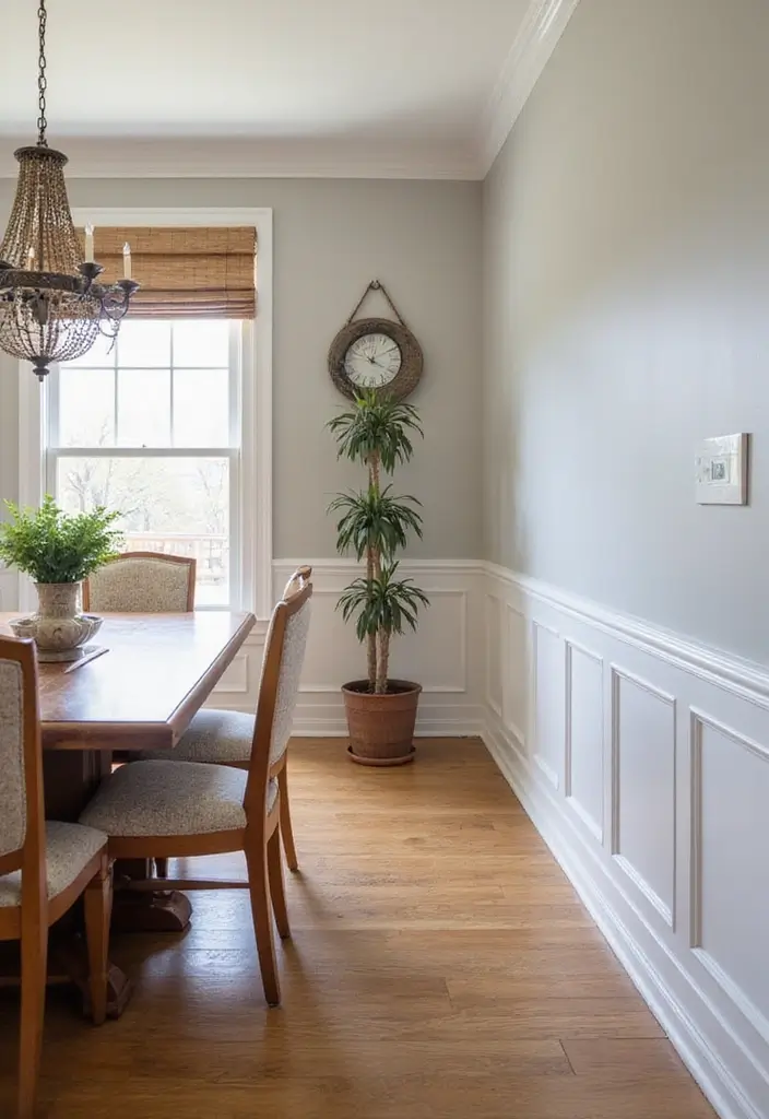 29 Dining Room Molding Ideas That Add Dimension 28 29 Dining Room Molding Ideas That Add Dimension - 28. Simple Baseboard Molding