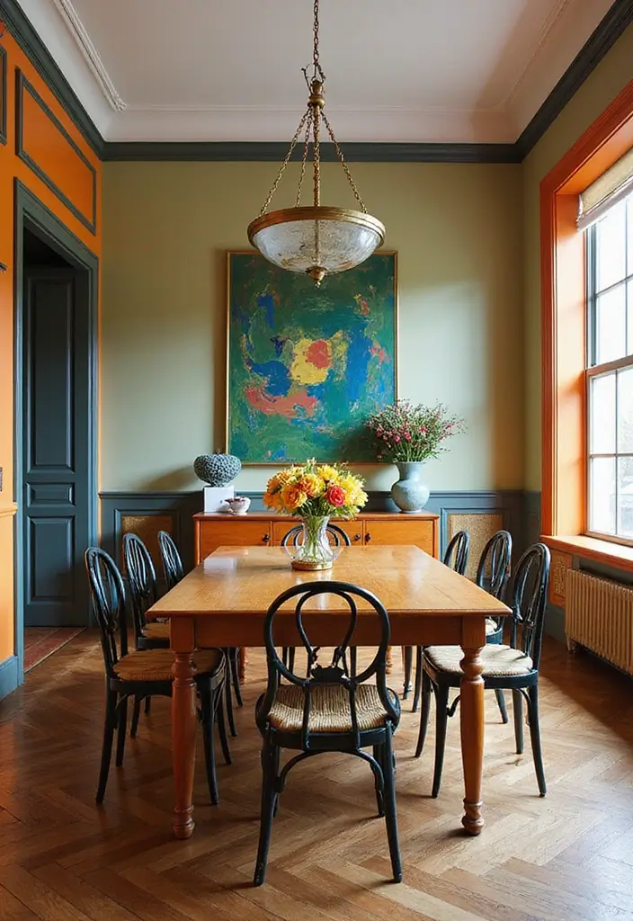 29 Dining Room Molding Ideas That Add Dimension 29 29 Dining Room Molding Ideas That Add Dimension - 29. Eclectic Molding Mix