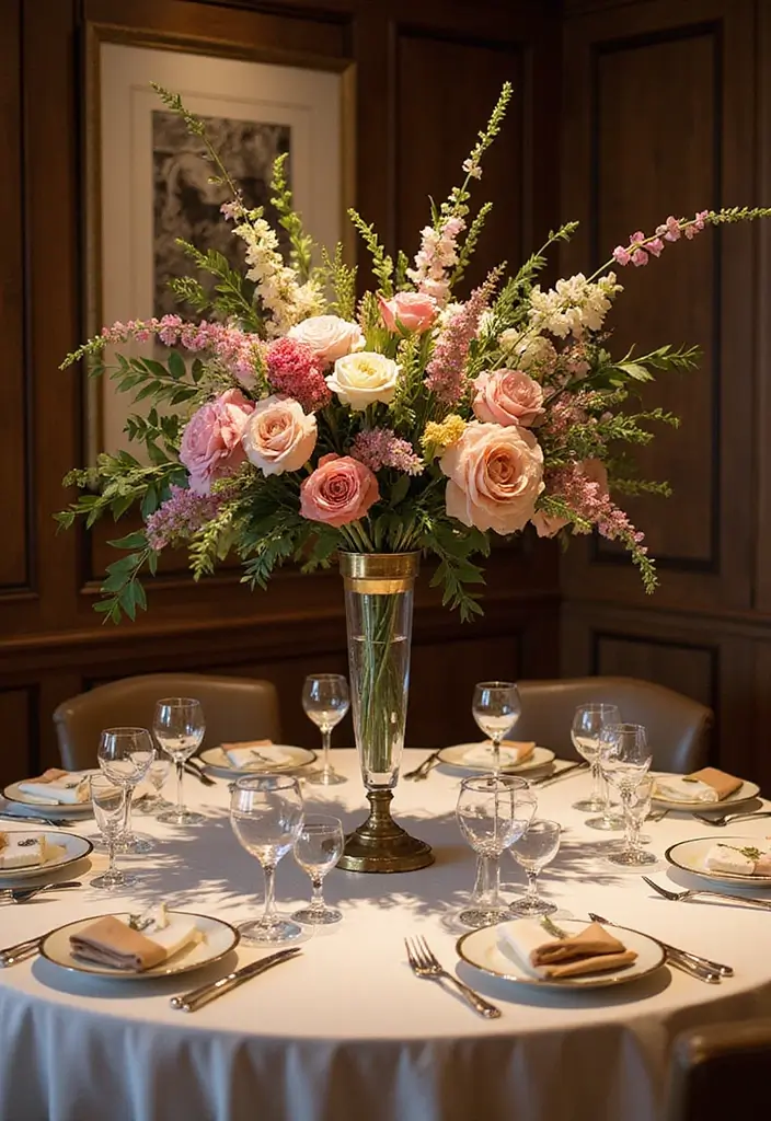 29 Luxury Dining Room Inspirations for a Glamorous Look - 4. Statement Centerpieces