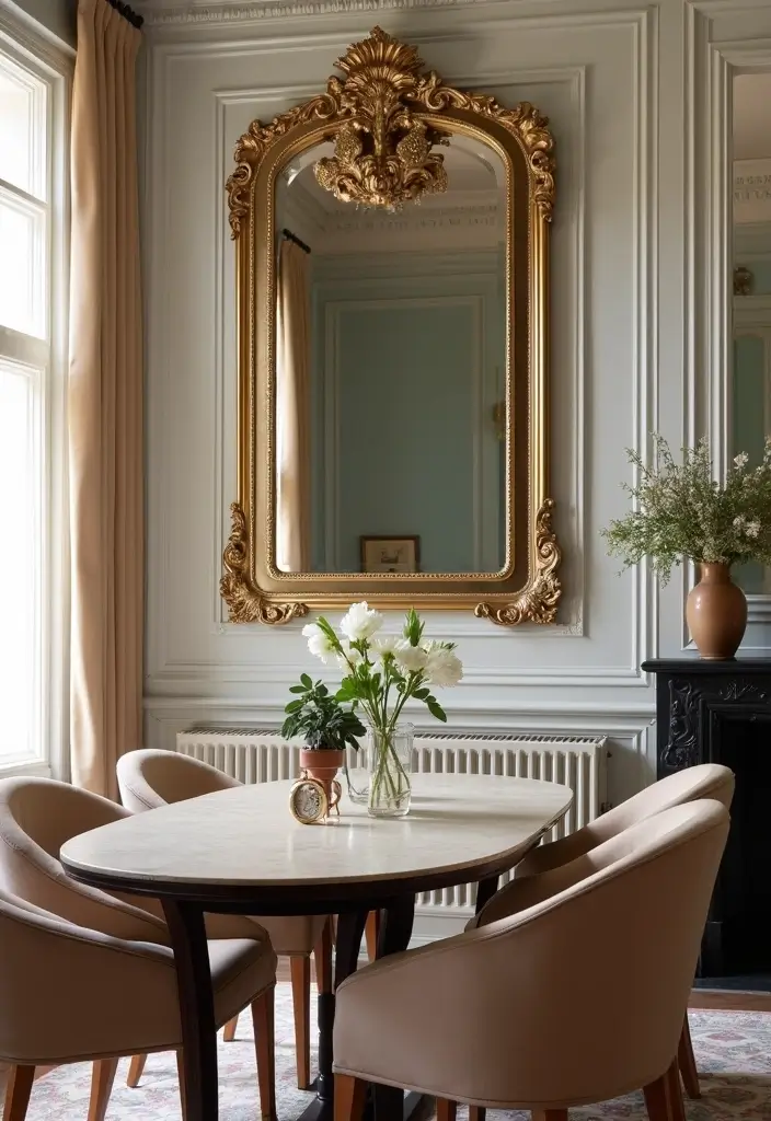 29 Mirror in Dining Room Ideas for Bigger, Brighter Spaces - 1. Statement Wall Mirrors