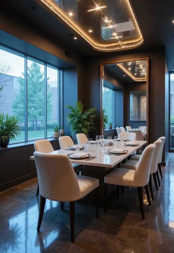 29 Mirror in Dining Room Ideas for Bigger, Brighter Spaces - 18. Interactive Mirrors