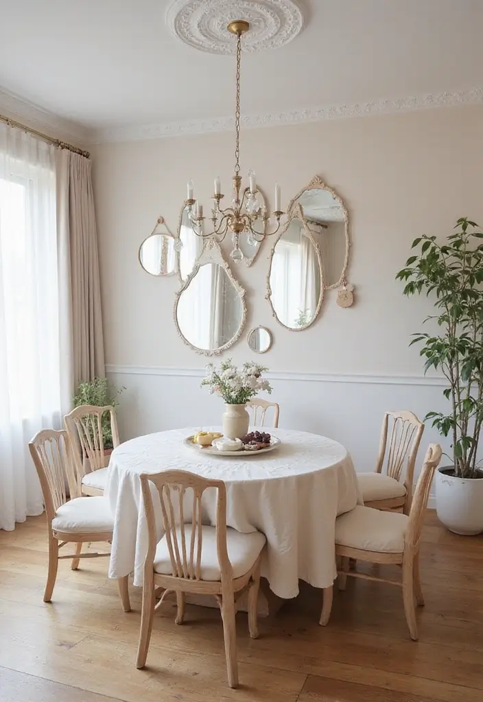29 Mirror in Dining Room Ideas for Bigger, Brighter Spaces - 22. Ethereal Mirrors