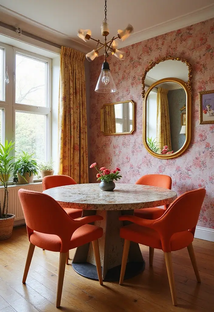 29 Mirror in Dining Room Ideas for Bigger, Brighter Spaces - 29. Creative Placements