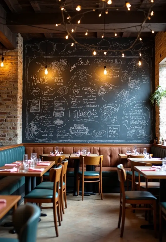 30 Dining Room Accent Wall Ideas That Add Personality - 12. Chalkboard Wall