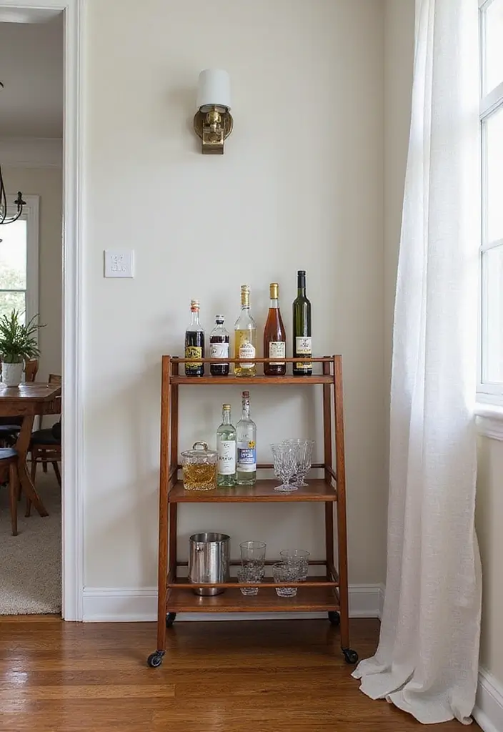 30 Dining Room Bar Ideas for Entertaining in Style 9 30 Dining Room Bar Ideas for Entertaining in Style - 9. Customizable Bar Cart