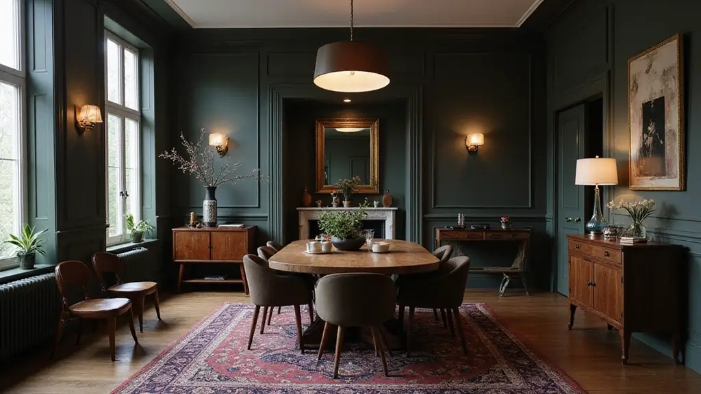 30 Dining Room Dark Color Palettes That Look Chic