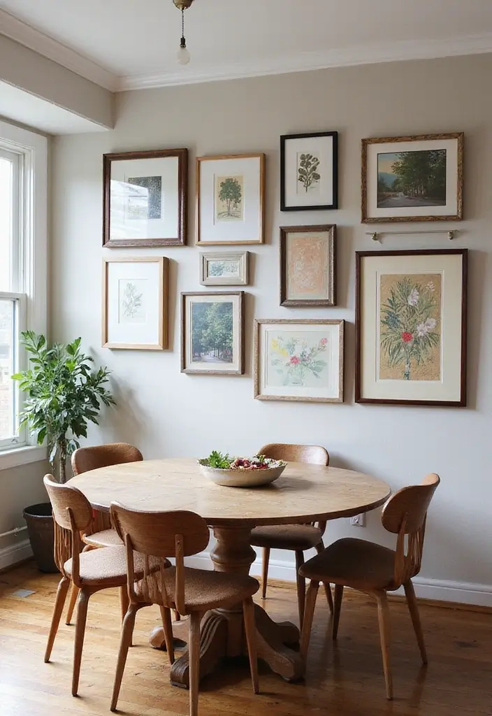 30 Dining Room Gallery Wall Inspirations You’ll Adore 28 30 Dining Room Gallery Wall Inspirations You’ll Adore - 28. Eclectic Frames
