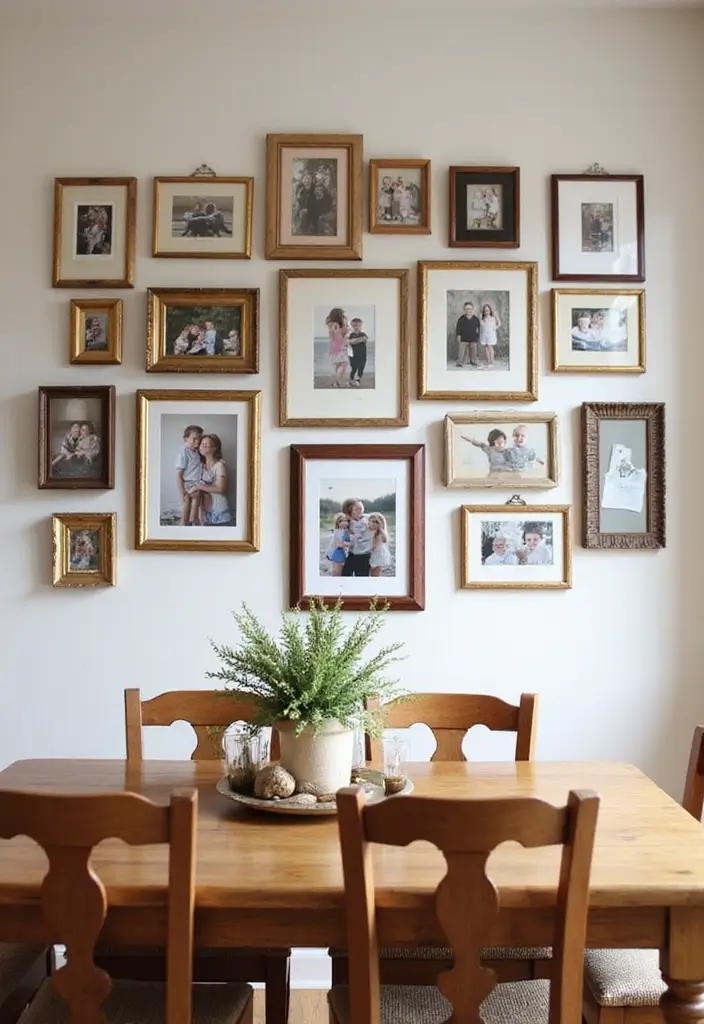 30 Dining Room Gallery Wall Inspirations You’ll Adore 4 30 Dining Room Gallery Wall Inspirations You’ll Adore - 4. Gallery Wall of Memories