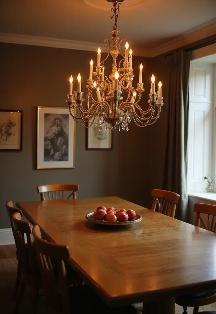 30 Dining Room Lighting Ideas That Transform the Whole Space - 26. Unique Candle Chandeliers