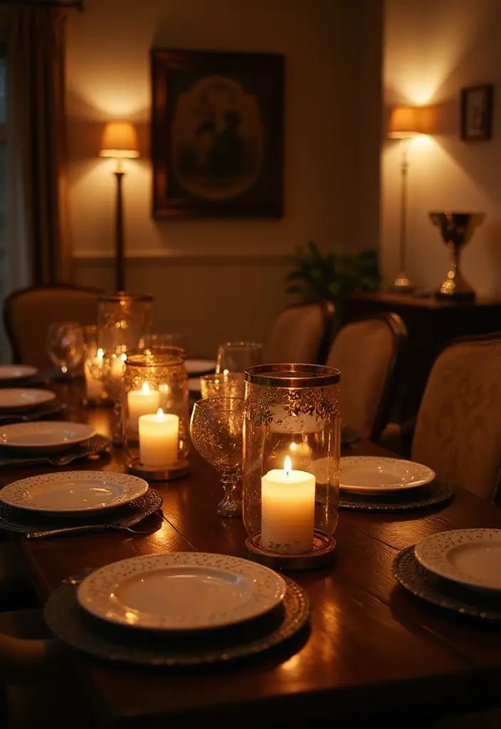 30 Dining Room Lighting Ideas That Transform the Whole Space - 30. Candlelit Accents