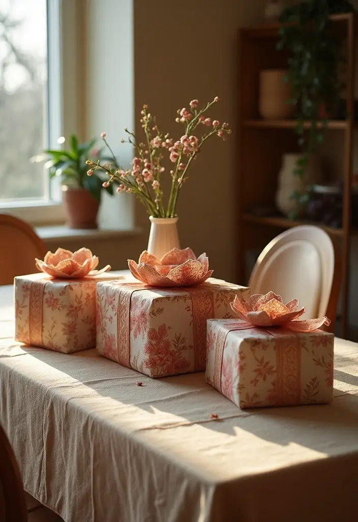 30 Dining Room Table Christmas Decor Inspirations Full of Holiday Spirit 20 30 Dining Room Table Christmas Decor Inspirations Full of Holiday Spirit - 19. Reusable Fabric Gift Wrap