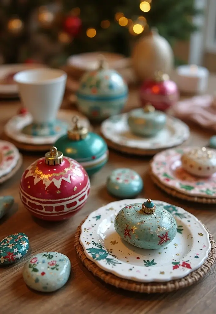 30 Dining Room Table Christmas Decor Inspirations Full of Holiday Spirit 29 30 Dining Room Table Christmas Decor Inspirations Full of Holiday Spirit - 28. Hands-On Holiday Crafts as Decor