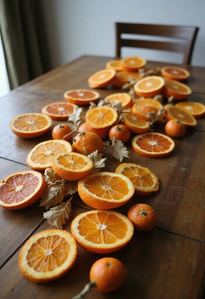 30 Dining Room Table Christmas Decor Inspirations Full of Holiday Spirit 8 30 Dining Room Table Christmas Decor Inspirations Full of Holiday Spirit - 8. Dried Orange Slice Garlands