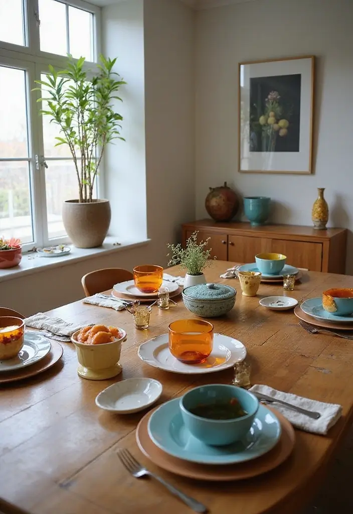 30 Dining Room with Sideboard Styling Tips You’ll Love 13 30 Dining Room with Sideboard Styling Tips You’ll Love - 13. Artful Table Settings