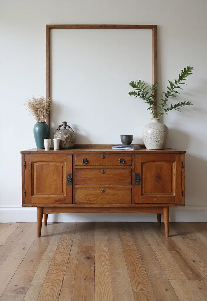 30 Dining Room with Sideboard Styling Tips You’ll Love 15 30 Dining Room with Sideboard Styling Tips You’ll Love - 15. Vintage Finds