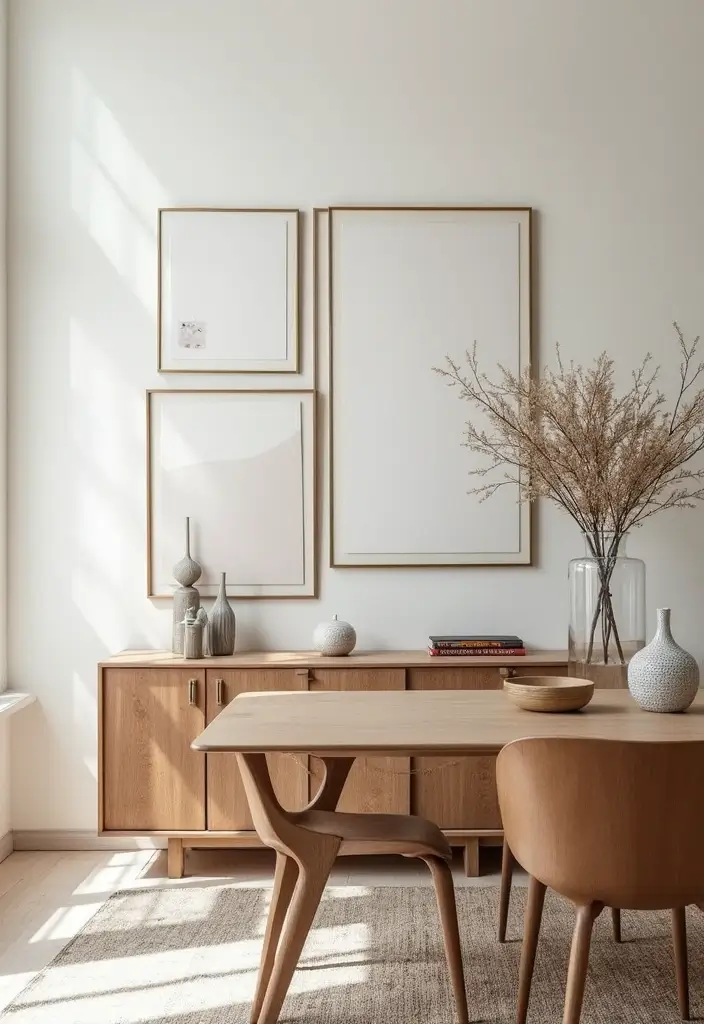 30 Dining Room with Sideboard Styling Tips You’ll Love 8 30 Dining Room with Sideboard Styling Tips You’ll Love - 8. Create a Gallery Wall