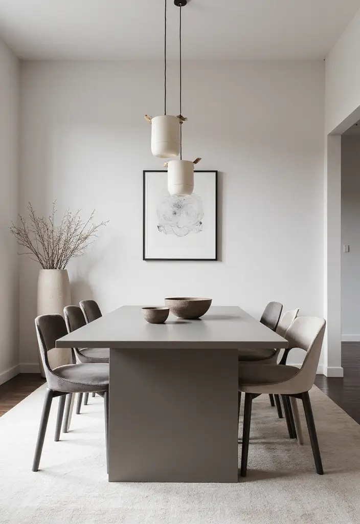 30 Huge Dining Room Layouts That Wow Every Guest - 4. Minimalist Luxury