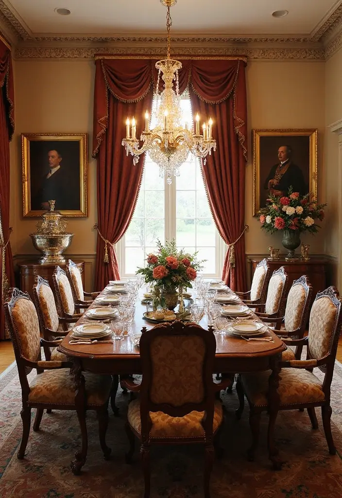 30 Huge Dining Room Layouts That Wow Every Guest - 6. Opulent Formal Dining
