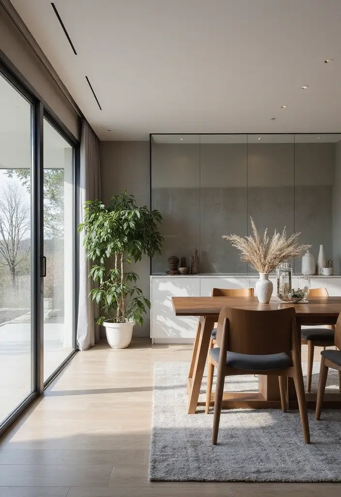 30 Living Room and Dining Room Partition Ideas That Work - 4. Glass Partition Walls